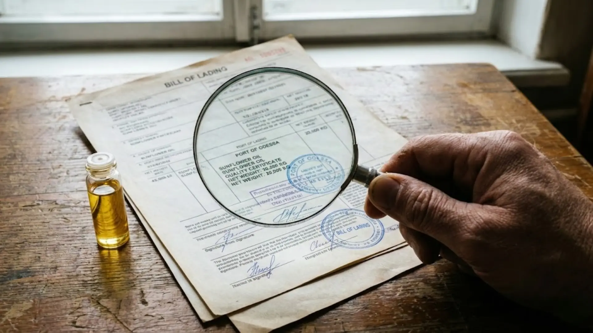 Verifying trade documents to prevent export scams